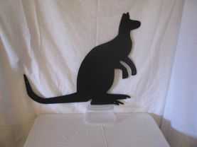 Kangaroo Metal Wall Art Silhouette