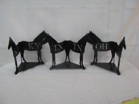 Horse Candle Reflector Metal Silhouette