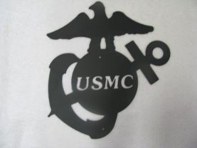 USMC  Emblem Metal Wall Art Silhouette