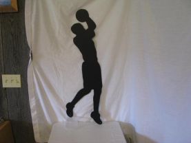 Basket Ball Player 007 Metal Wall Art Sport Silhouette