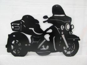 Motorcycle 010 Silhouette Metal Wall Art