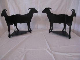 Goat 1 Candle Reflector Metal Farm Wall Art Silhouette Set of (2)