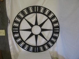 Ancient SW Indian  Design r08 Metal Wall Art Yard Silhouette