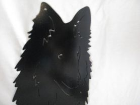 Collie Rough 002 M Metal Wall Yard Art Dog Silhouette