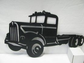 60‚„s Kenworth Semi Truck Metal Wall Art Silhouette