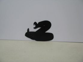 Rattle Snake Wildlife Metal Art Silhouette