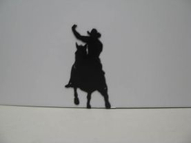 Horse Rider 006 Western Metal Wall Yard Art Silhouette