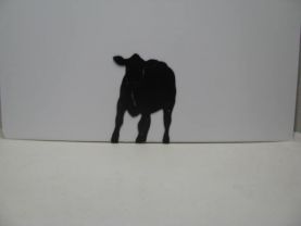 Cow 006 Western Metal Wall Yard Art Silhouette