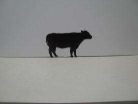Cow 096 Western Metal Wall Yard Art Silhouette
