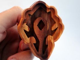 Handmade World of Warcraft Horde cookie mold - including recipe and instructions