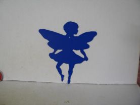 Fairy B Metal Wall Yard Art Silhouette