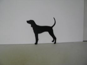 American Coonhound Metal Wildlife Wall Yard Art Silhouette
