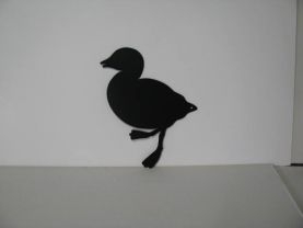 Duckling 001 Metal Wall Yard Art Silhouette