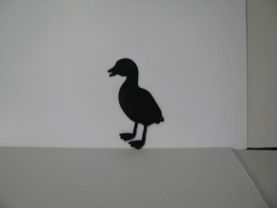Duckling 003 Metal Wall Yard Art Silhouette