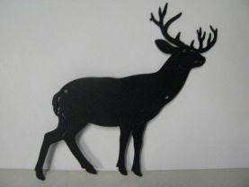 Whitetail Buck 155 Small Metal Art Silhouette