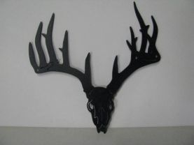 Whitetail Deer Skull 157 Small Metal Art Silhouette