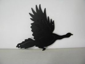 Turkey Flying Wildlife Metal Art Silhouette
