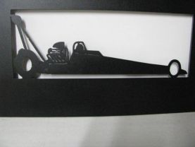 Dragstar 001 Racing Metal Wall Art Silhouette