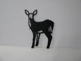 Deer 065 Large Standing Wildlife Metal Art Silhouette