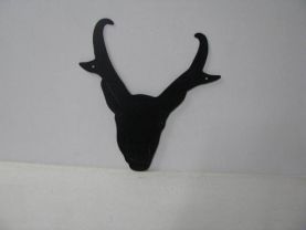 Pronghorn 008 Large Wildlife Head Metal Art Silhouette