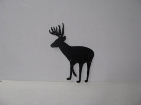 Buck 036 Large Standing Wildlife Rustic Metal Art Silhouette