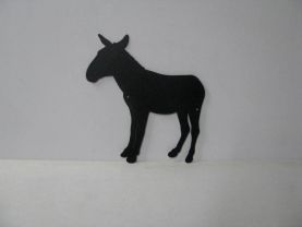Donkey 026 Large Standing Farm Metal Art Silhouette