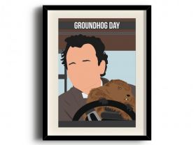 Groundhog Day poster, Bill Murray digital art poster digital art poster