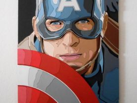 Captain America wall art