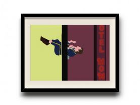 Four Rooms minimalist poster, Four Rooms digital art poster