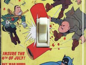 Vintage Batman #18 1943 Comic Switch Plate (Single)