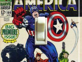 Vintage Captain America #100 1968 Switch Plate (Single)