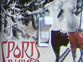 PEIRA CAVA vintage ski poster Switch Plate (single)