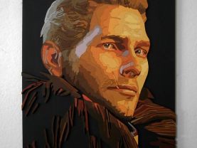 Handmade Cullen, Dragon Age portrait, Cullen wall art