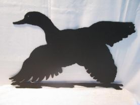 Duck in Flight Metal Wall Art Silhouette