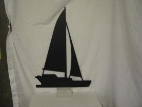 Sailboat 001 Metal Boat Wall Art Silhouette