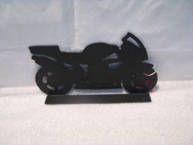 Motorcycle Mailbox Topper Metal Silhouette Art