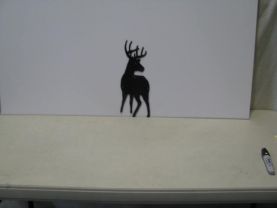 Buck 006 Wildlife Metal Art Silhouette