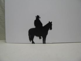 Horse Rider 005 Western Metal Wall Yard Art Silhouette