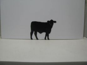 Cow 005 Western Metal Wall Yard Art Silhouette