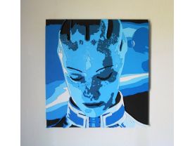 Handmade Liara T’Soni, Mass Effect portrait