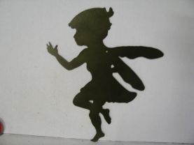 Fairy A Metal Wall Yard Art Silhouette