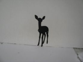 Deer Fawn 176 Metal Wildlife Wall Yard Art Silhouette