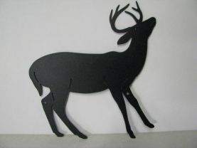 Whitetail Deer 198 Small Metal Art Silhouette
