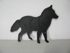 Red Fox Metal Art Silhouette