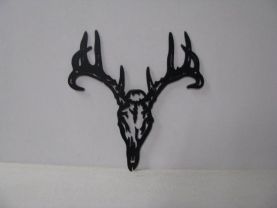 Tribal Deer 001A Large Wildlife Head Metal Art Silhouette