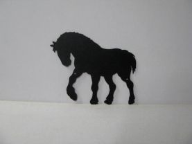 Clydesdale 009 Large Walking Horse Farm Metal Art Silhouette