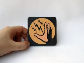 Handmade Electro Bolt Bioshock plasmid coaster