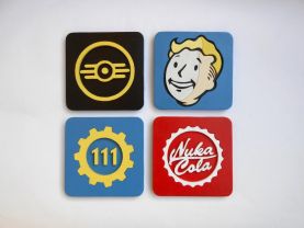 Handmade Fallout set of 4 coasters, Fallout coaster set