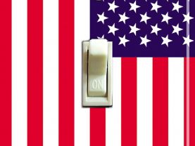 US FLAG Switch Plate (single)
