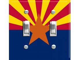 ARIZONA State Flag Double Switch Plate